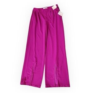 Happily Grey wide-leg trousers in magenta NWT